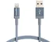 Amazon Basics - Cavo di ricarica Lightning/USB-A, certificato MFi, in nylon intrecciato, p...