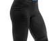 BV Sport AH 2019 - Cosciali da sforzo CSX, da donna, colore: Nero, nero / blu, M