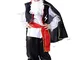 Costume Zorro Bambino Carnevale Vestito Cavaliere Della Notte (Taglia L) 7-9 Anni Travesti...