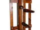 Wing Chun Wooden Dummy with bow walnut color