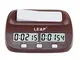 Timer digitale a scacchi Count UP/DOWN Bonus Ritardo Clock di scacchi, portatile (marrone)