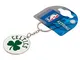Boston Celtics Basketball NBA Keyring Keychain Metal Clover Crest Official