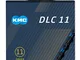 KMC Catena DLC 11 Nero/Blu, Unisex-Adulto, 1/2” x 11/128”