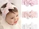 Fashband Baby Girl Fasce in nylon Bowknot Fasce elastiche per capelli Morbido copricapo ca...