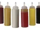 Oaklyn (6 Pezzi) Bottiglie da spremere in plastica da 415 ml con Vite sul Cappuccio – Migl...