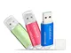 3 Pezzi 64GB Chiavetta ENUODA Pennetta Girevole USB 3.0 Unità Memoria Flash (Verde Rosso B...