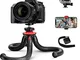 Fotopro Treppiedi Cellulare flessibile, Cavalletto per Fotocamera Mini Tripod Treppiede vi...