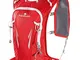 Ferrino X-Cross, Zaino da Hiking Unisex, Rosso, 10 Litri