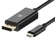 Rankie Cavo USB C (Thunderbolt 3 Compatibile) a Displayport (DP), 4K, 1,8m, Nero