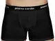 Pierre Cardin 2 Boxer Uomo Cotone in Tinta Unita Elasticizzato Intimo Underwear Mutande in...