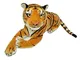 Deluxe Paws Big Cats - Peluche realistico selvaggio da 40 cm (tigre marrone)