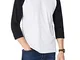 Urban Classics - Bekleidung T-Shirt, Maglia a maniche lunghe Uomo, Multicolore (Wht/blk),...