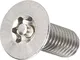 TOOLCRAFT 888817 Viti testa svasata M5 25 mm T Tamper Resistant Acciaio inox A2 10 pz.