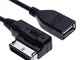USB AMI MDI L’adattatore MP3 è Compatibile con il Modello di Autoradio Audi,Jetta, Golf, P...
