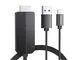 Adattatore HDMI per iPhone iPad - Cavo HDMI da iPhone a TV, Cavo HDTV adattatore AV digita...