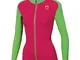 Karpos Donna Alagna Fleece Giacca, raspberry-apple green, XS