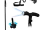 Ducomi Bastone da Passeggio con Luce a Led Altezza Regolabile Pieghevole (Classic)