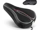 Coprisella Bici Memory Foam, SGODDE Copertura per Sella Bicicletta, 18 x 28 cm Protezione...