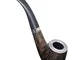 Widmann 8626P - Pipa, 14,5 cm, marrone e nera, replica, pipa da tabacco, costume da detect...