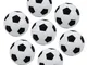 Lezed Calcio Balilla Set da 7 Pezzi Palline Calcio Balilla 32 mm Stile Calcio Classico Bia...