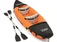 Bestway 65077 Kayak Max. 160 Kg con Remi, Blu, 321 x 88 cm