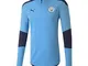 PUMA MCFC 1/4 Zip Top, Pullover Uomo, Team Light Blue Peacoat, S