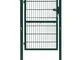 vidaXL Cancello Cancelletto Giardino 2D Porta (Singolo) Antracite 106x210 cm