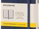 Moleskine Notebook Classic Pagina a Quadretti, Taccuino Copertina Rigida e Chiusura ad Ela...