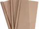 Carta da forno riutilizzabile (set da 3 pezzi, 40 x 60 cm), facile da tagliare, lavabile i...