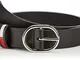 Tommy Hilfiger Tjw Flag Inlay Belt 3.0 Cintura, Nero ((Black 002), Large (Taglia Produttor...