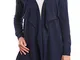 DALLE PIANE CASHMERE - Cardigan Asimmetrico in Misto Cashmere - Donna, Colore: Blu, Taglia...