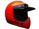 Bell Casco Moto-3 Classic, Arancione, Taglia XL