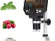 KOSIEJINN Microscopio Digitale LCD con Ingrandimento 1000X Fotocamera per Microscopio da 4...