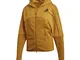 adidas Women's Z.N.E Athletics Hoodie Cold.RDY, Legacy Gold, XS