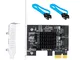 QNINE Scheda Controller PCI Express SATA 3.0, Scheda Interna per PCIe SATA III 6 GB/s con...
