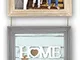 ZEP TY3857 Lavigny - Cornice portafoto in Legno Beige/Bianco/Grigio, 13 x 18 cm