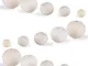 400pz Perline Perle Naturali Legno Rotonde per Gioielli Fai da Te Collane Braccialetti Big...