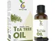 NATURA PUR Olio di Tea Tree biologico 50 ml – Olio Essenziale puro e naturale Australiano...