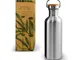 Borraccia 500ml | Bottiglia Per Acqua | Borraccia Bambini Scuola | Borraccia Acciaio Inox...