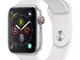 Apple Watch Series 4 (GPS + Cellular) cassa 44 mm in alluminio color argento e cinturino S...