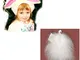 SIA COLLA-S Costume di Carnevale Lepre/Coniglio per Bambini 3-9 Anni, Cappello con Le Orec...