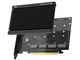 EZDIY-FAB Quad M.2 PCIe 4.0/3.0 X16 Scheda di Espansione con Dissipatore,Supporto di 4 SSD...