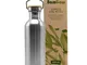 Bambaw – Borraccia per acqua in acciaio inox da 500 ml, non isolata, bottiglia ermetica in...