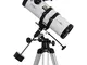 Zoomion Philae 114/500 EQ riflettore telescopio - Cannocchiale astronomico con treppiede,...