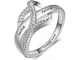 Grand Made anelli personalizzati con 2 nomi e 1 incisione regalo anniversario compleanno d...