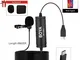 BOYA DM2 Microfono Lavalier omnidirezionale Broadcast-Quality per dispositivi USB di tipo...