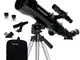 Celestron 21035-ADS Kit telescopio rifrattore da viaggio Scope 70 con zaino, nero (esclusi...