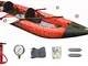 Kayak Gonfiabile Doppio a TRIPLO STRATO DI PVC Sea Doo Biposto - 400x90 - Portata Kg. 155...