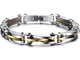 Keybella Bracciale Braccialetto per Uomo Braccialetto Catena in Acciaio Inox Oro Argento (...