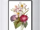 YANGYANGFBH Retro Art Petunias Quadri Decorativi Picture Wall Art Canvas Painting per Sogg...